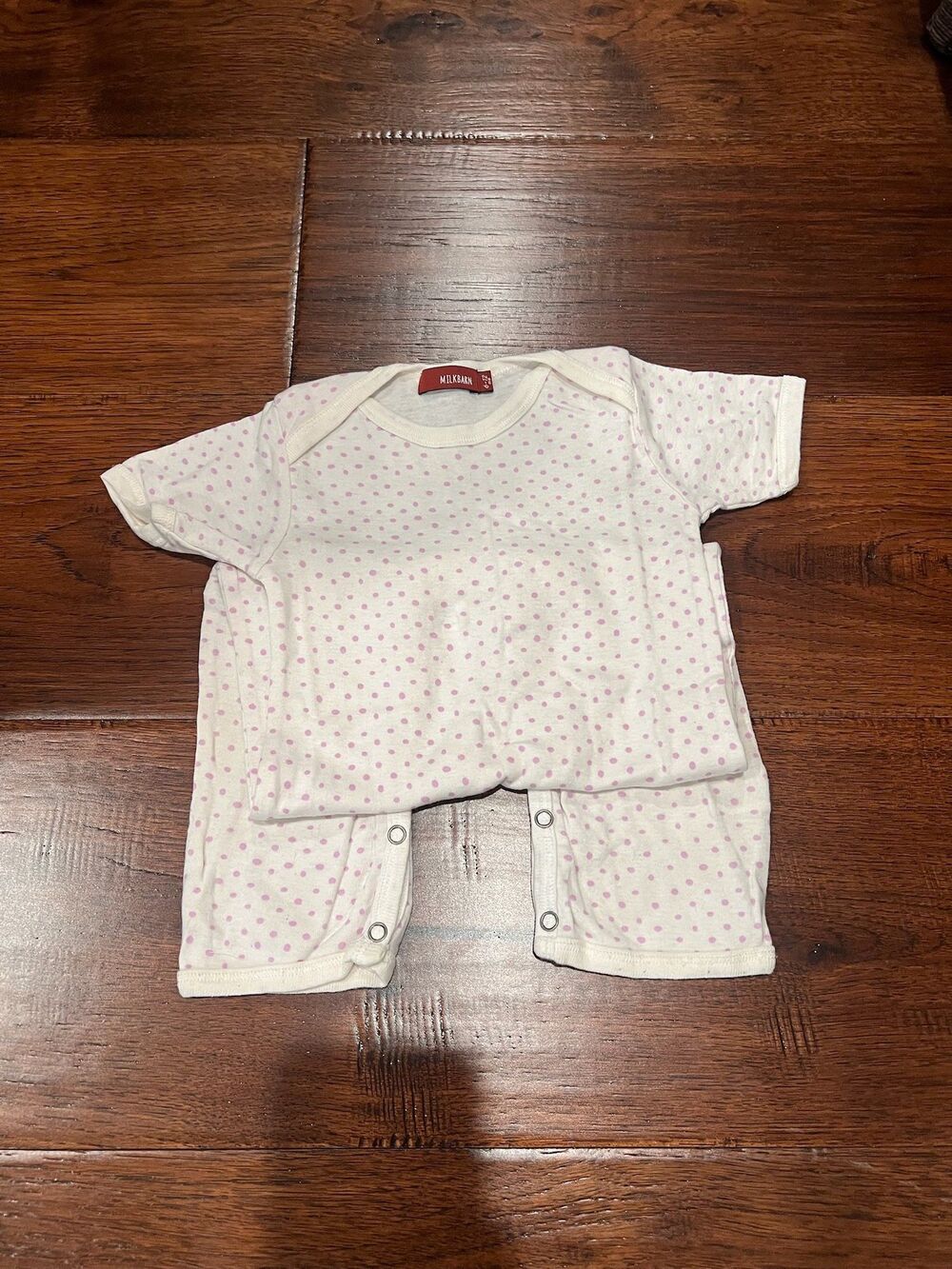 Milkbarn Baby Romper 6-12 Months Polka Dot Print